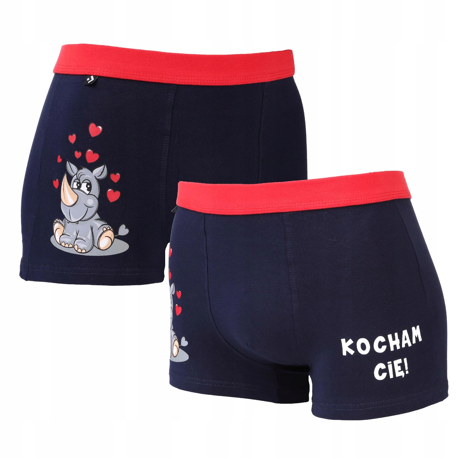 

Śmieszne bokserki Kocham Cię, walentynki, XXL