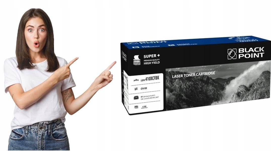 Toner Hp 410X (CF410X) czarny Blackpoint (6.500)