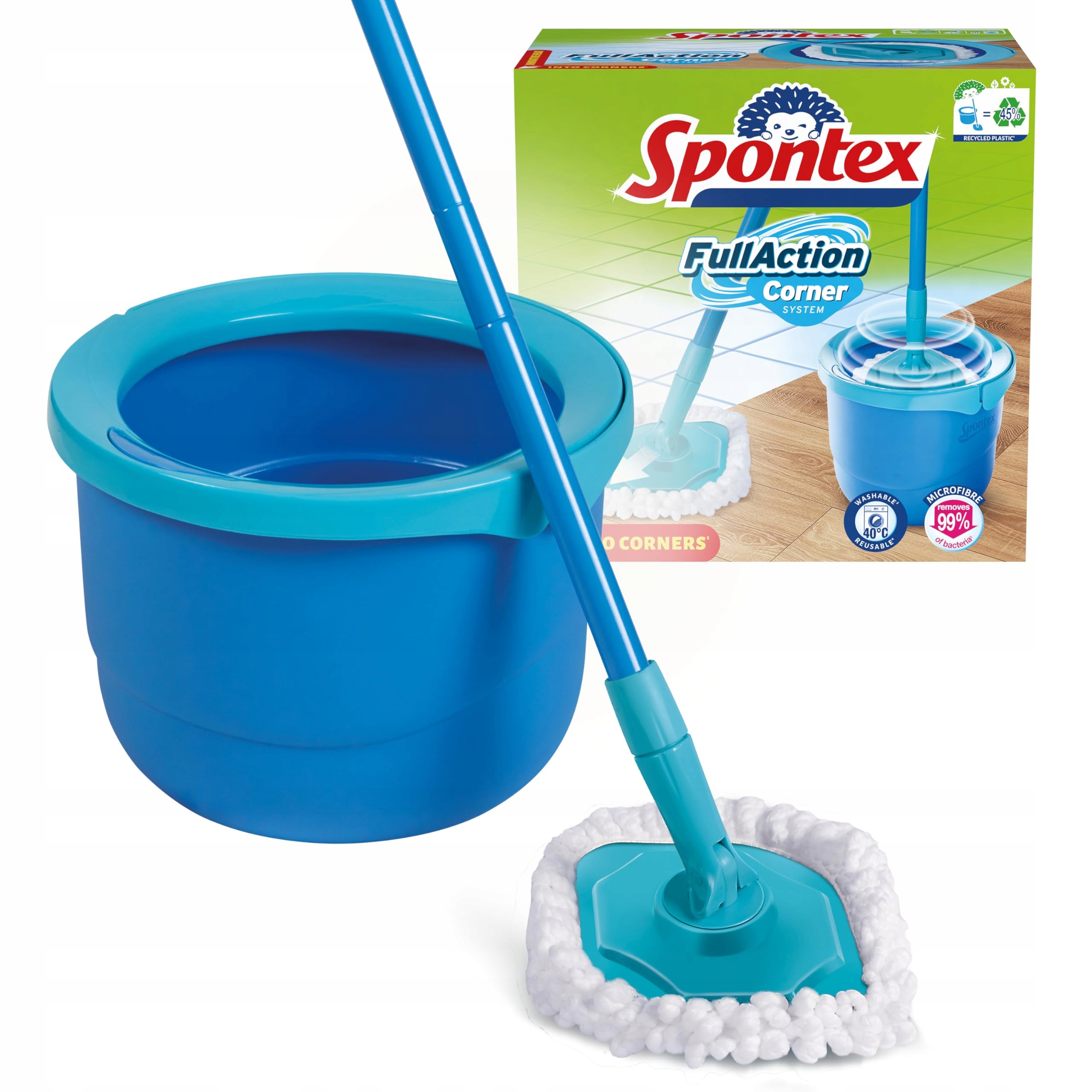 Spontex Mop obrotowy z wiadrem Full Action Corner