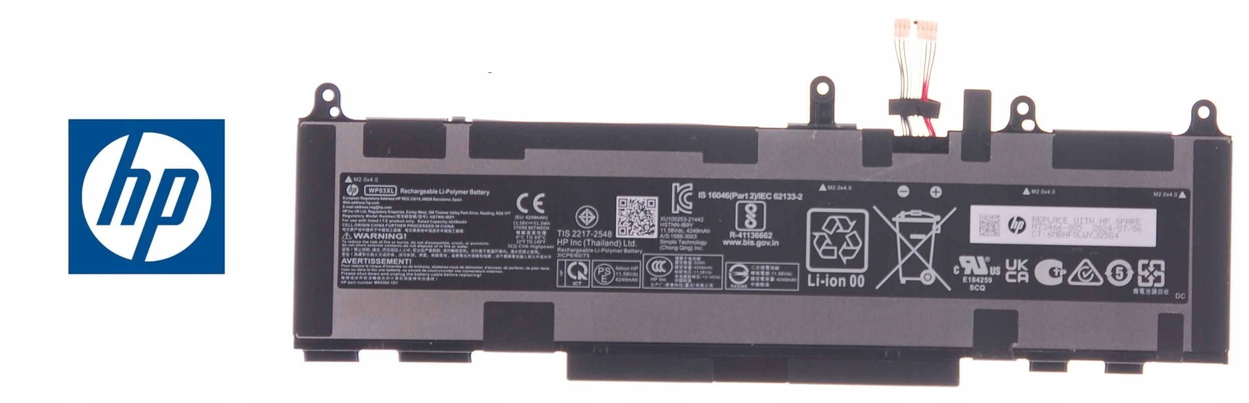 Baterie pro notebooky Hp, WP03XL, 830 840 845 860 865 1040 G9