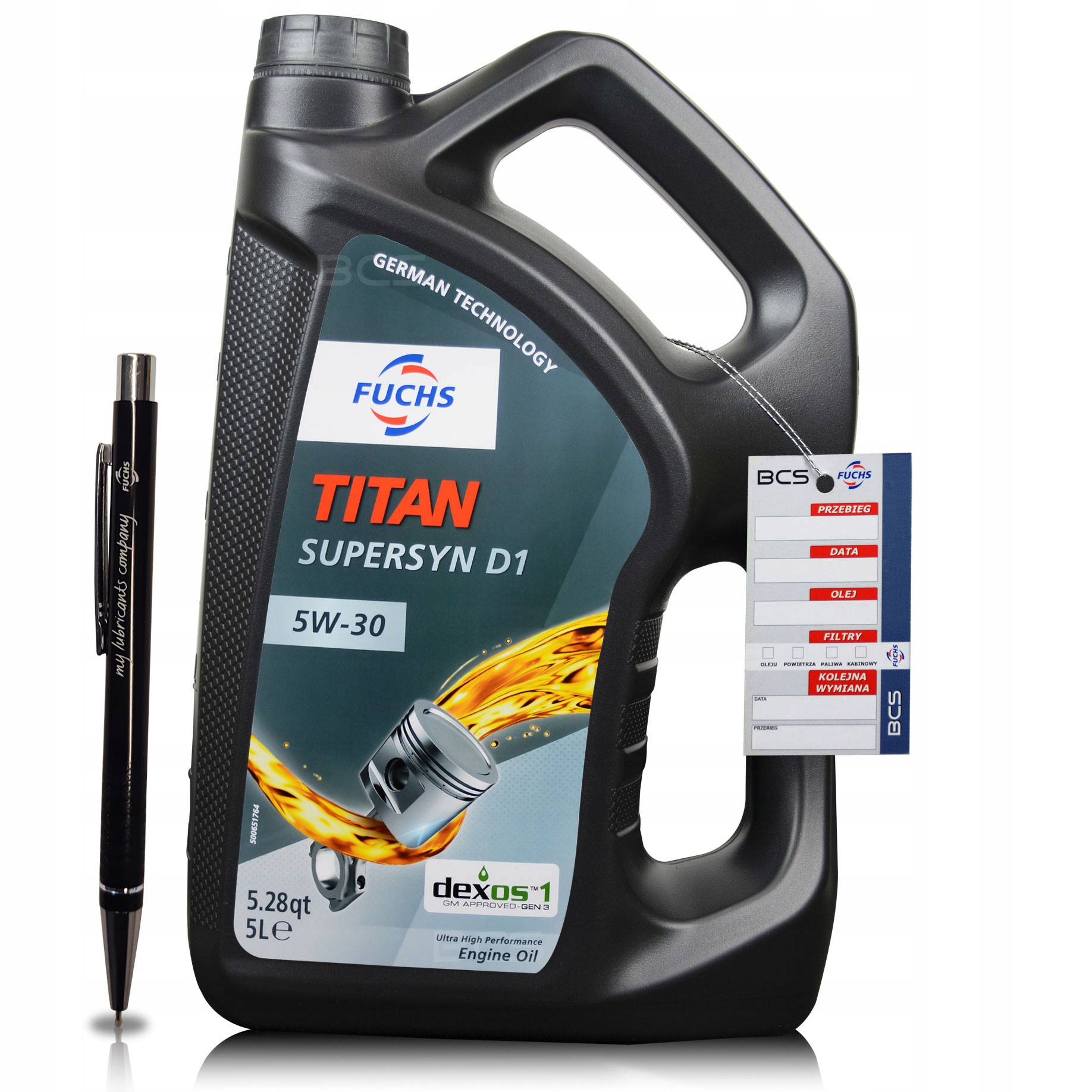 5 Litrów Fuchs Titan Supersyn D1 5W30 dexos1 Gen 3 Olej Silnikowy 5L
