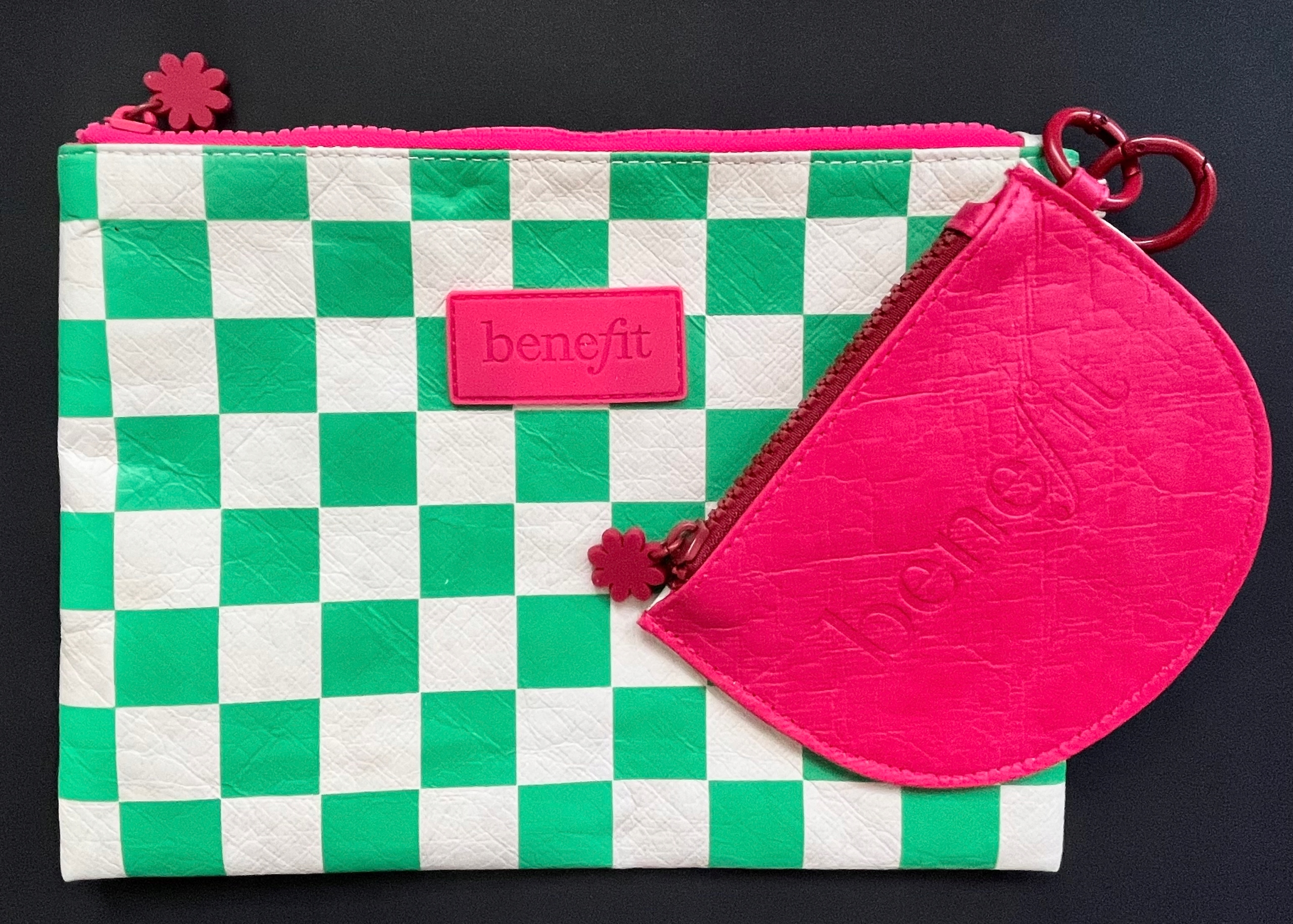 Benefit Cosmetics Flat Pouch Set Bag 2 x kosmetická taška