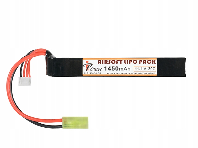 Akumulator Bateria LiPo Li-Po 11,1v 1450mAh Ak M4 G36 Aeg M14 M16 Pakiet