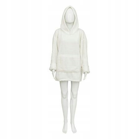 Deka s rukávy a kapucí Teddy univerzální bílá