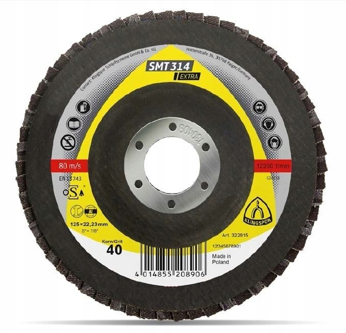 LAMELKA SMT314 GRANULACJA 120 125MM 322819 KLINGSP