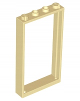 

Lego - Rama Drzwi Futryna 1x4x6 - Tan - 60596