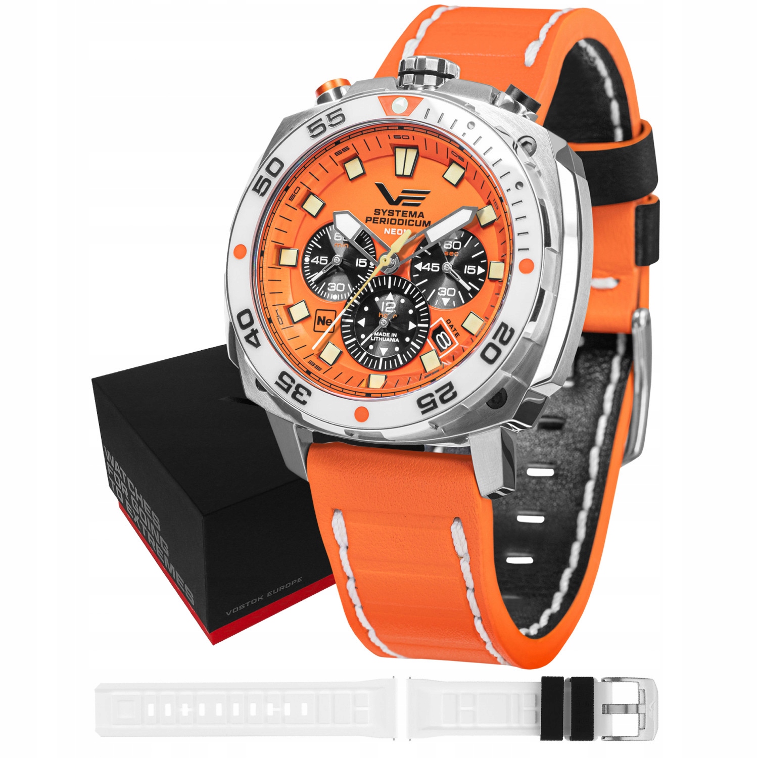 Pánské Hodinky Vostok Europe VK67-650A723 oranžové