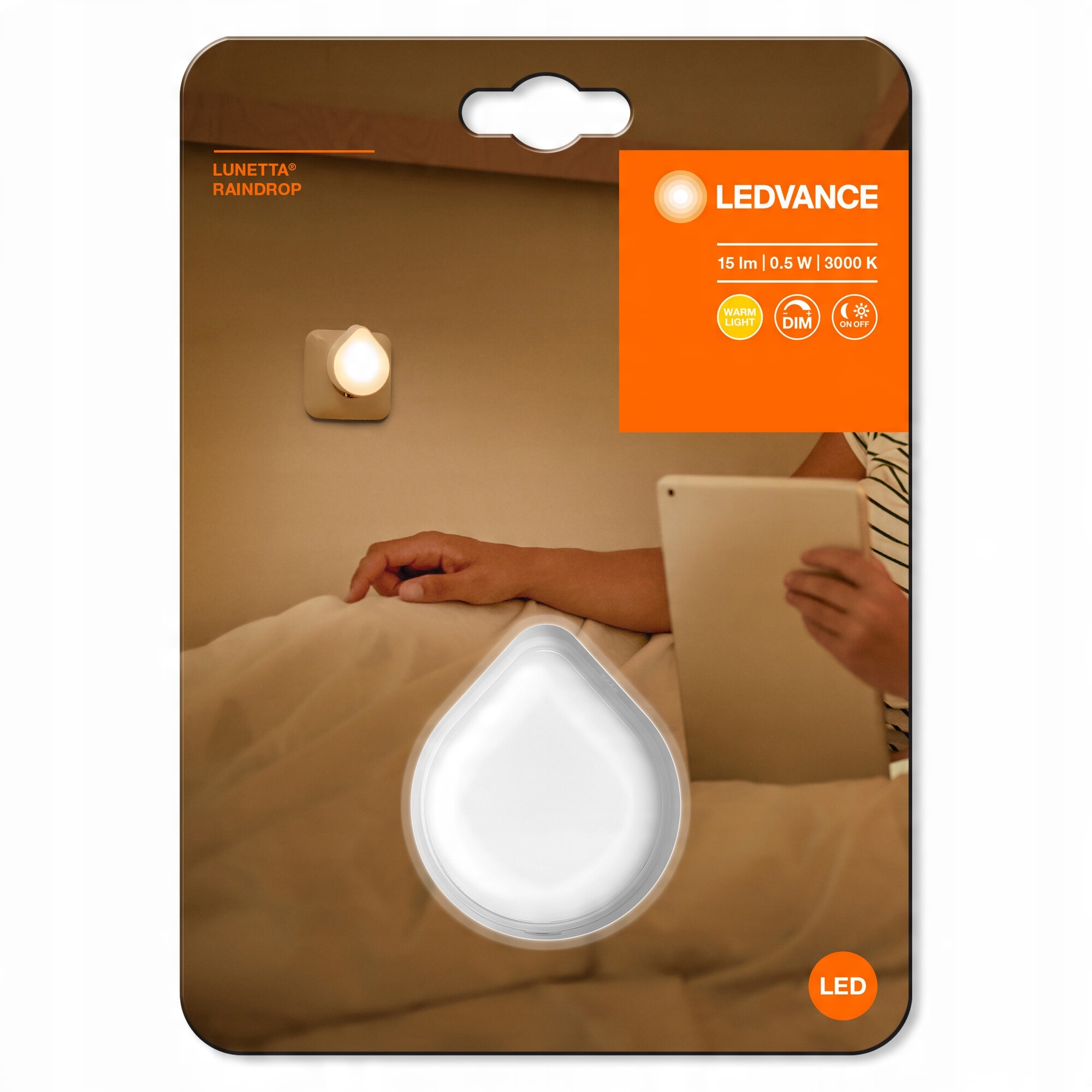 

Lampka do kontaktu Led z regulacją mocy światła