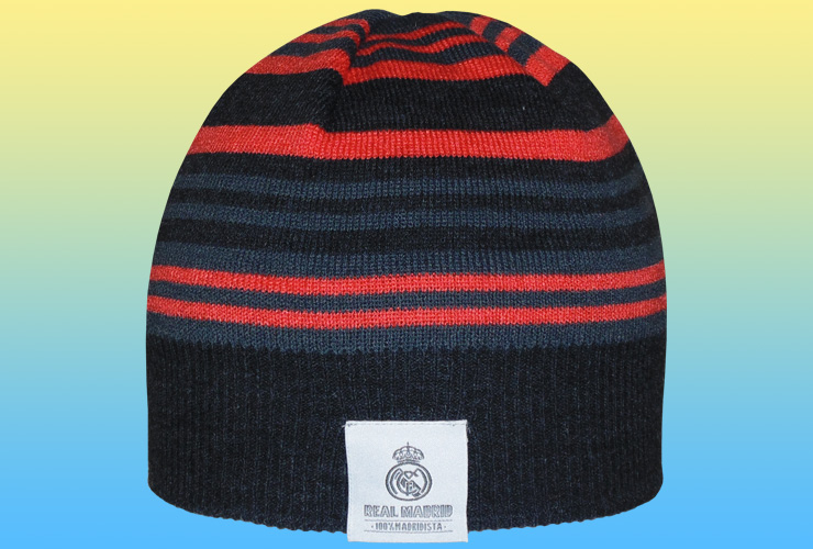 CZAPKA NA ZIMĘ ZIMOWA REAL MADRYT PASKI DLA DZIECI Rozmiar 50/52