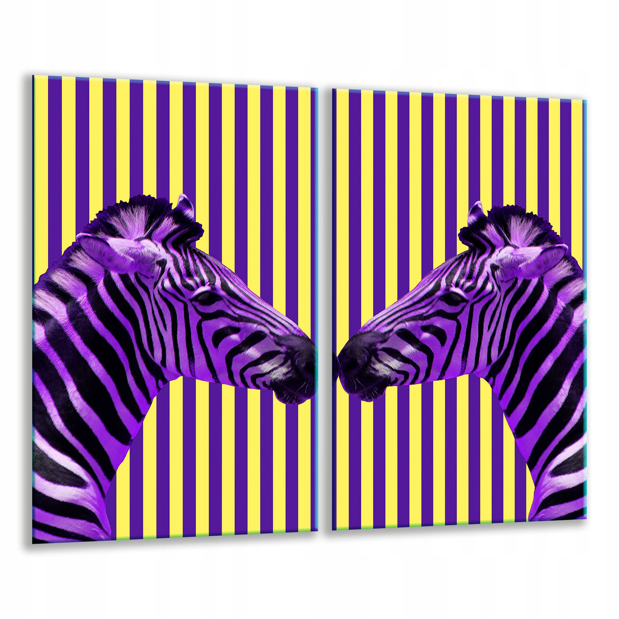 Skleněná Krájecí Deska 2x 30x52 Zebra Tvrzené Sklo Kuchyně 7v1