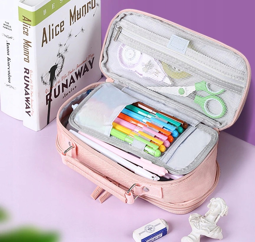 PIÓRNIK SZKOLNY DUŻA POJEMNA SASZETKA KOSMETYCZKA Marka Martius