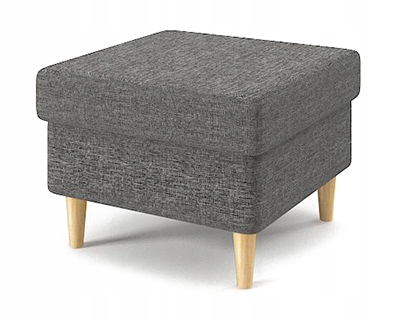 PUFA PODNÓŻEK MILO fotel USZAK skandynawski LUX06