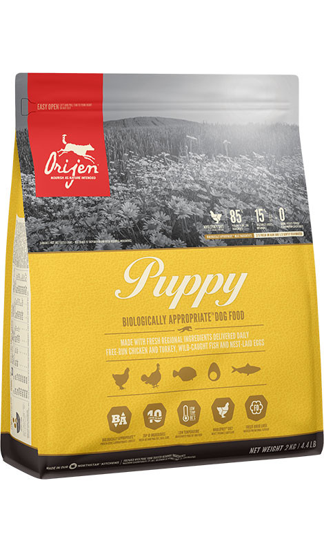 Levně Orijen Puppy přírodní bezobilné krmivo pro štěňata 85 % masa 2 kg