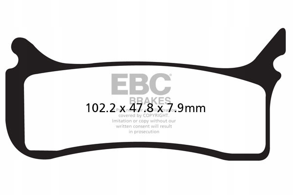 Brzdové doštičky Ebc MXS406 off-road výkonné (súprava na 1 kotúč)