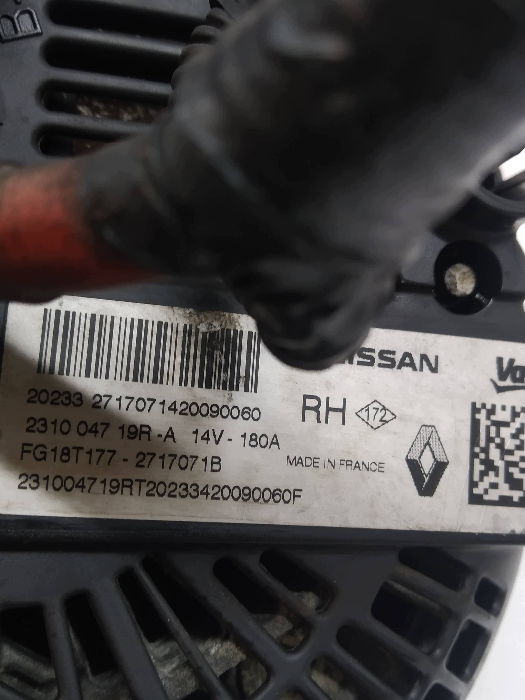alternatore 231004719R 1.5 D Dacia Lodgy e (2012- )