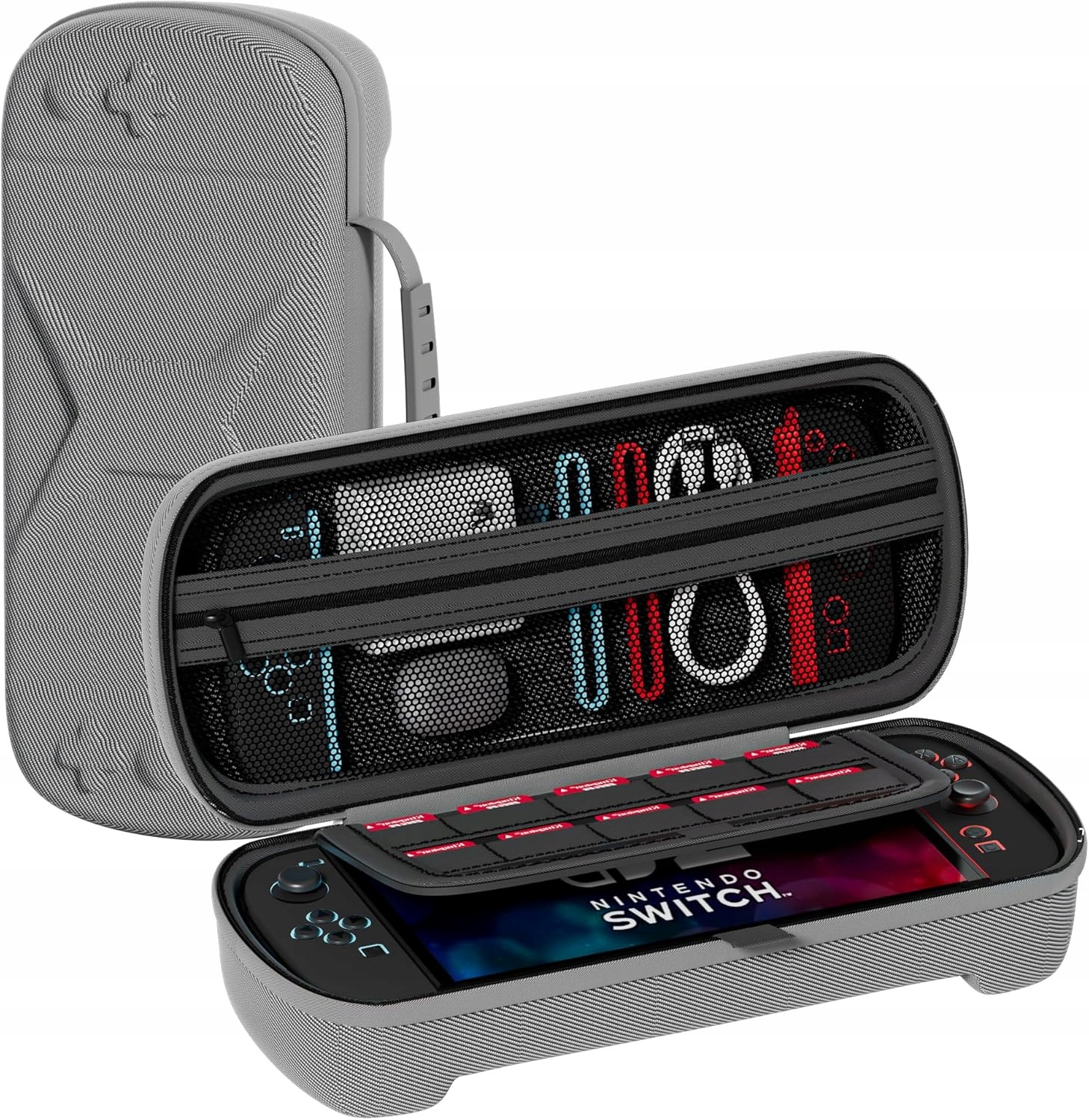 ETUI OCHRONNE DO NINTENDO SWITCH 2 2025 TWARDY CASE EVA PODRÓŻNY SZARY
