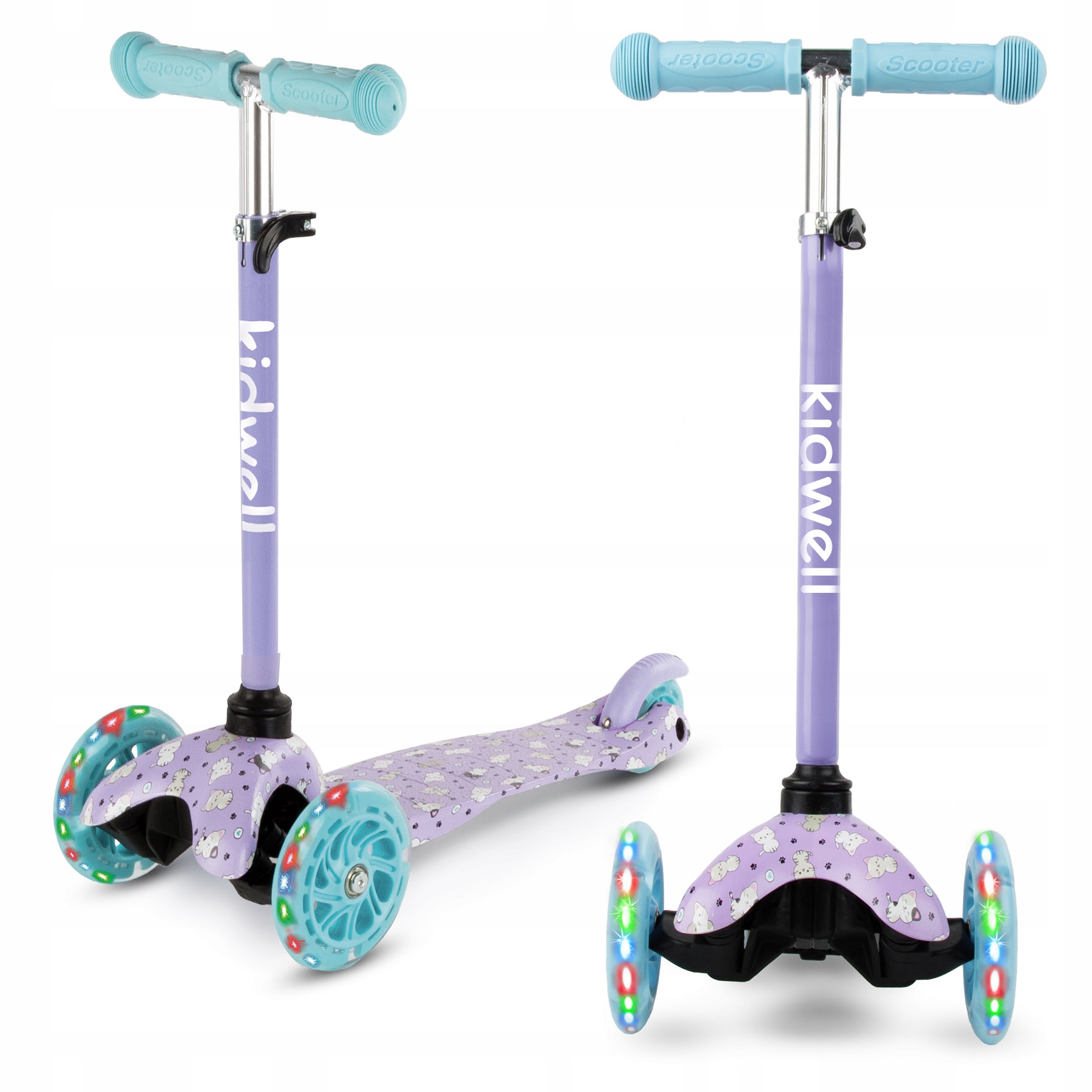 Hulajnoga Balansowa trójkołowa Dla Początkujących 3+ Kidwell Uno Kitty