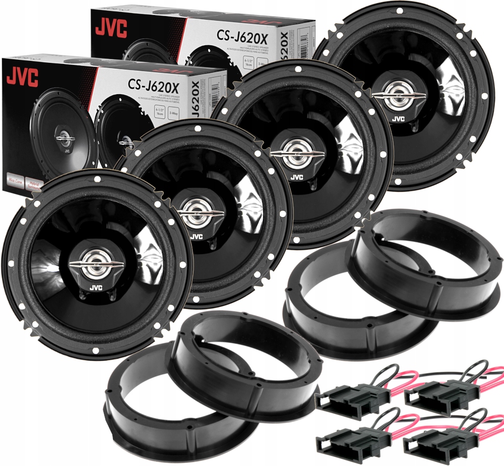 GŁOŚNIKI SAMOCHODOWE JVC SEAT LEON 1 przód + tył