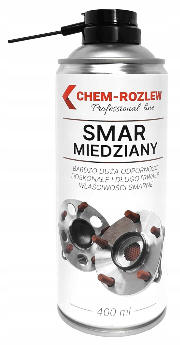 Smar Miedziany 400 ml Chem-rozlew Spray Do Hamulców Śrub Piast 1100°C