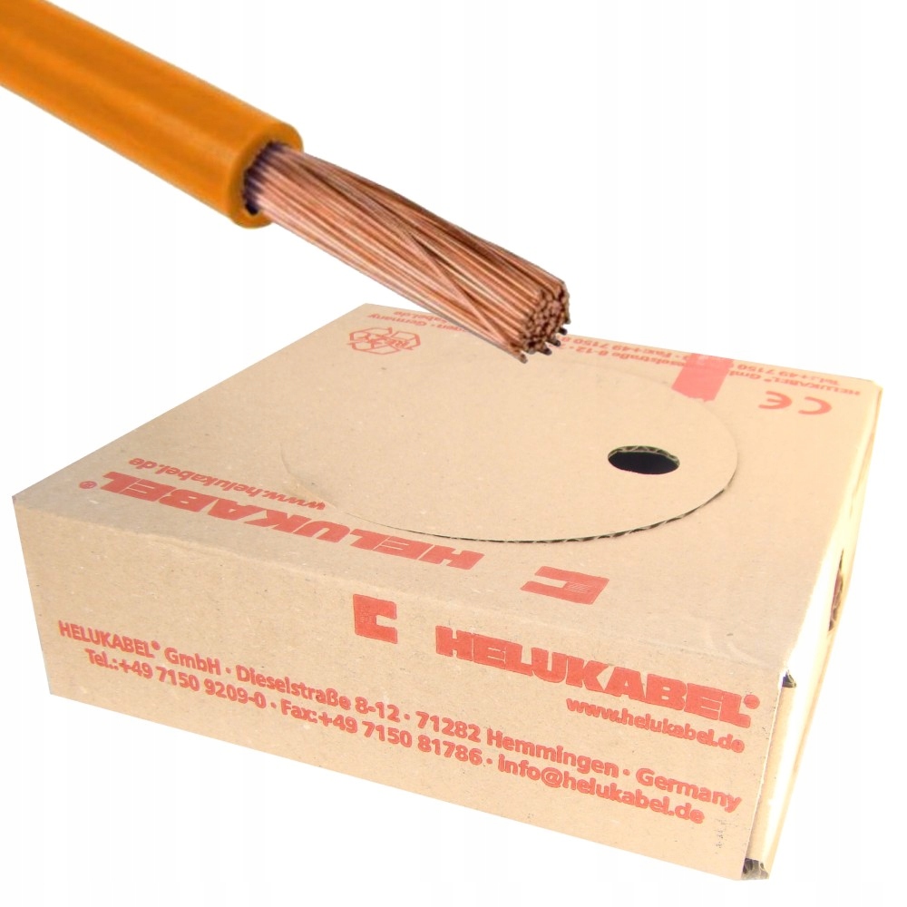 Kábel H07V-K 1,5 mm2 Oranžový 100 mb