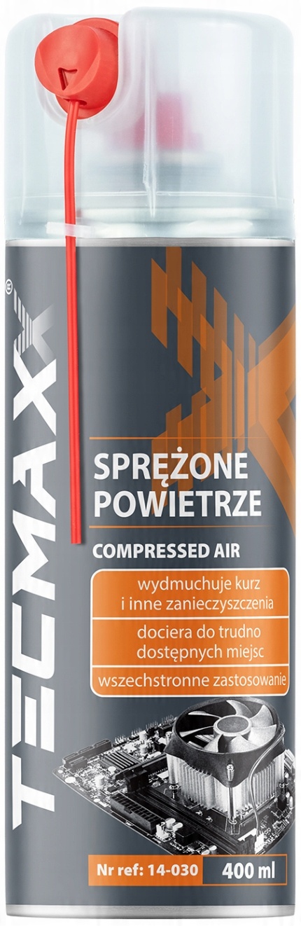 

Tecmaxx Sprężone Powietrze 400ML Dodatkowa Rurka