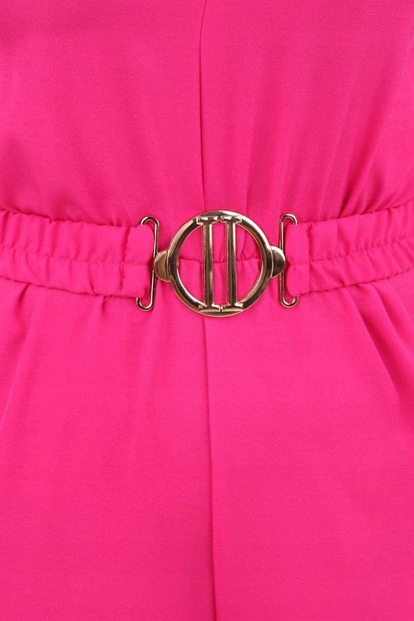 LUŹNY KOMBINEZON DAMSKI ELEGANCKI Z PASKIEM ROZMIAR 40 POLSKI PRODUCENT Rozmiar L