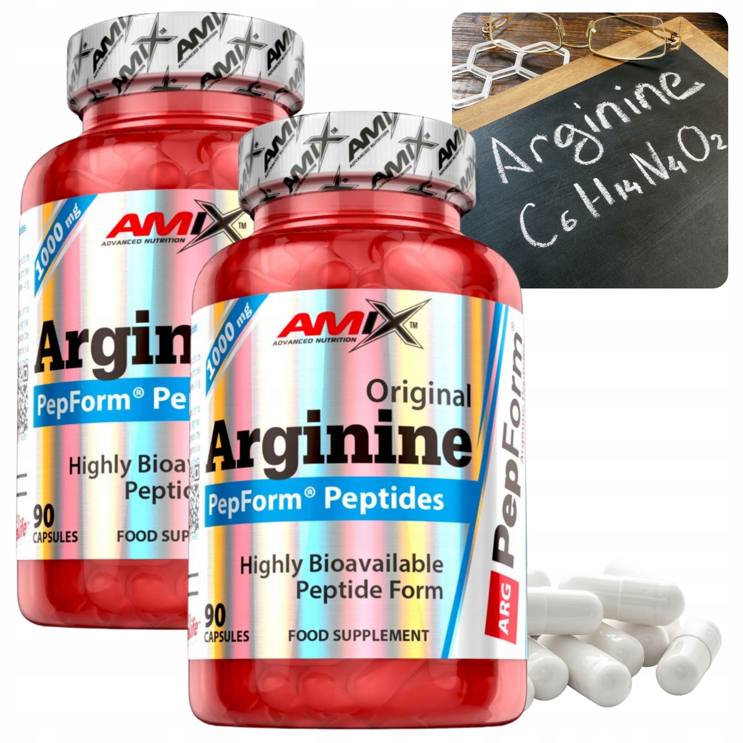L Arginin Kapsle L Arginine Peptidy Libido Svalová pumpa 1000 mg x2