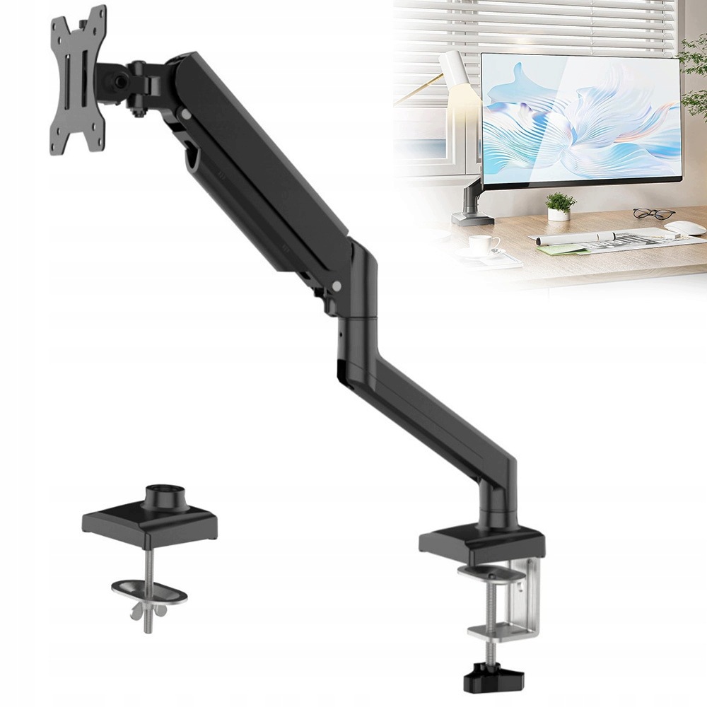 Držák pro notebook 13-32 palců Plynový Stolní Nastavitelný Univerzální do 10 kg