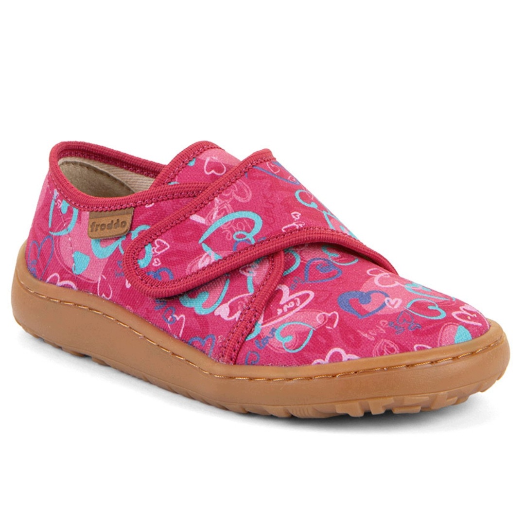 Froddo G1700438-19 Miękkie Kapcie Barefoot Dziecięce Róż Fuksja Serca R 32