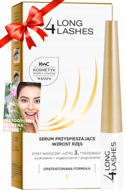 SKUTECZNE SERUM DO RZĘS PRZYSPIESZAJĄCE POROST GĘSTOŚĆ POGRUBIA NA PREZENT