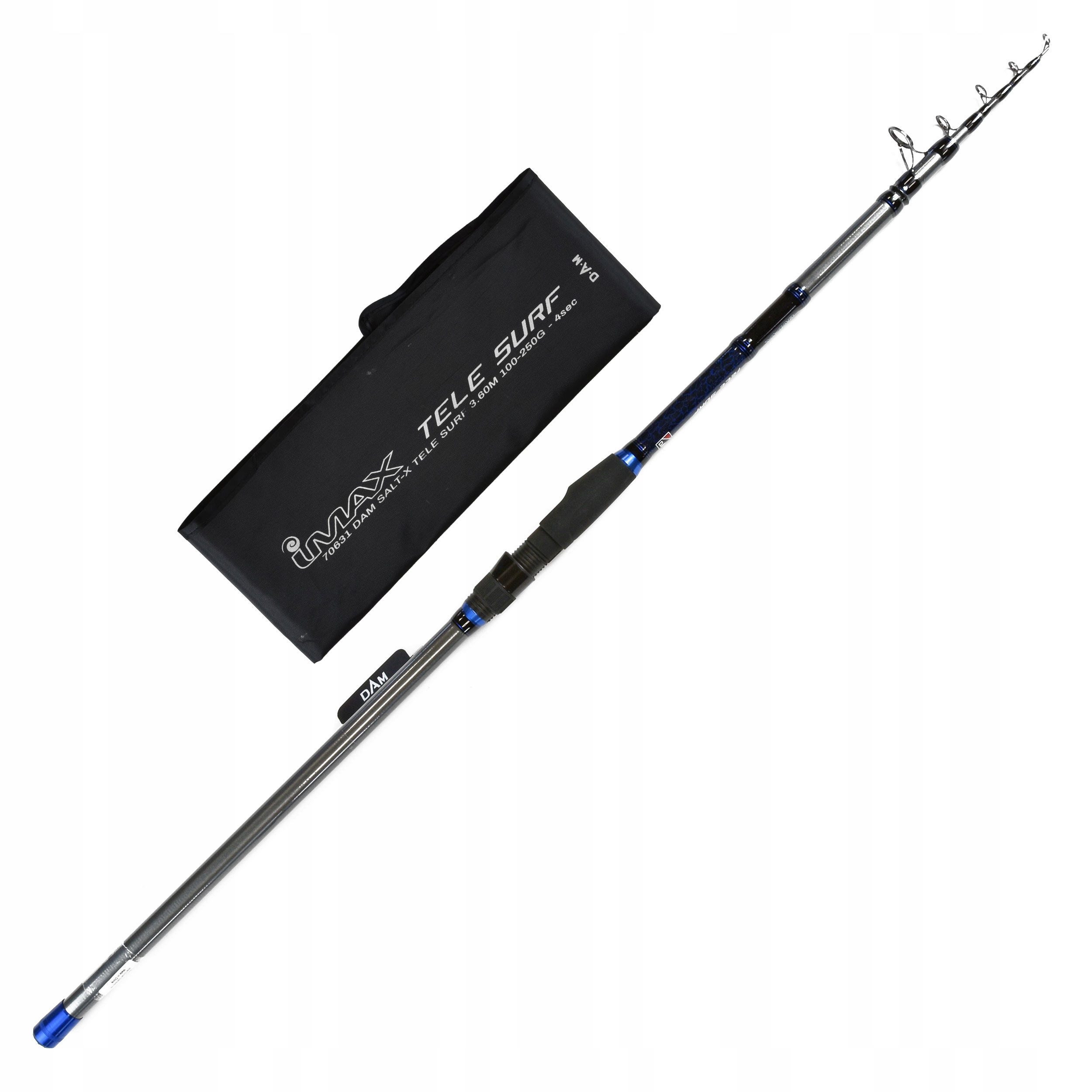 Wędka teleskopowa morska Dam Imax Tele Surf 3.60m 100-250g