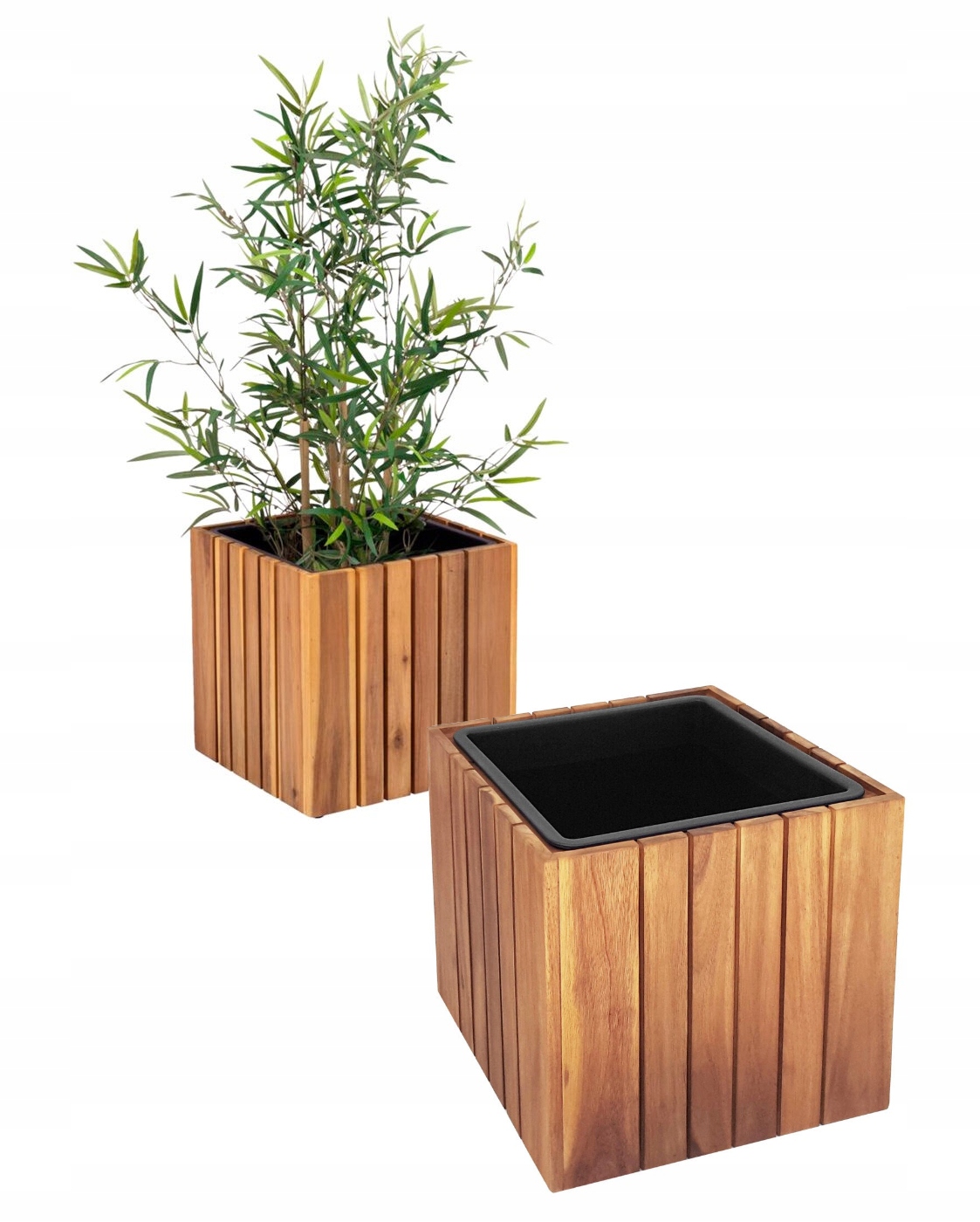 

Donica doniczka ogrodowa kwadratowa z drewna 33cm