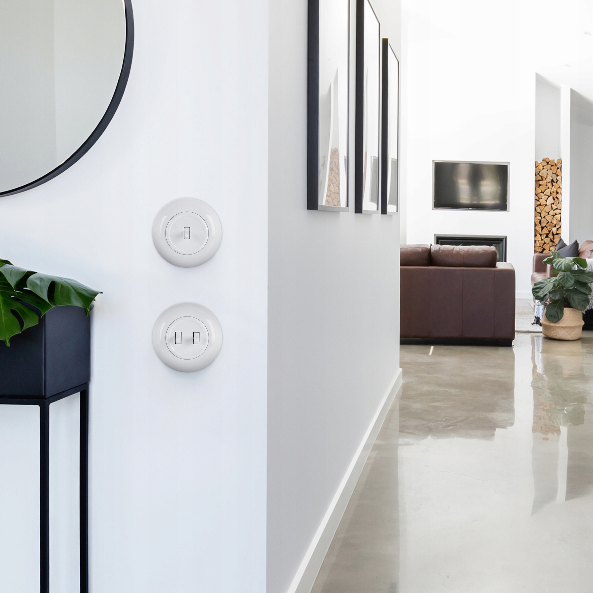 Wyłącznik Łącznik krzyżowy RETRO LOFT BOHO VINTAGE czarny Rodzaj wyłącznik