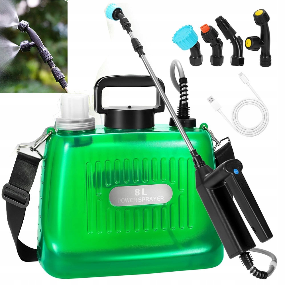 8L Lehký Akumulátorový zahradní postřikovač na rameno Elektrický na Usbc