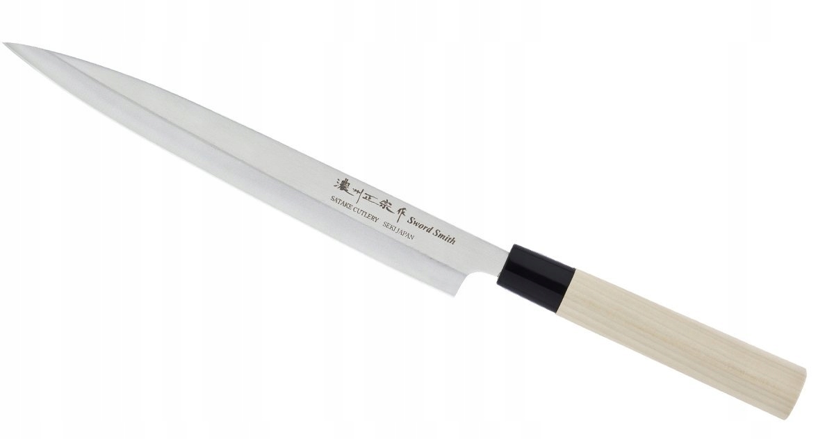 Nůž Sashimi Yanagiba Satake Levák 24 cm japonský pro sushi a ryby
