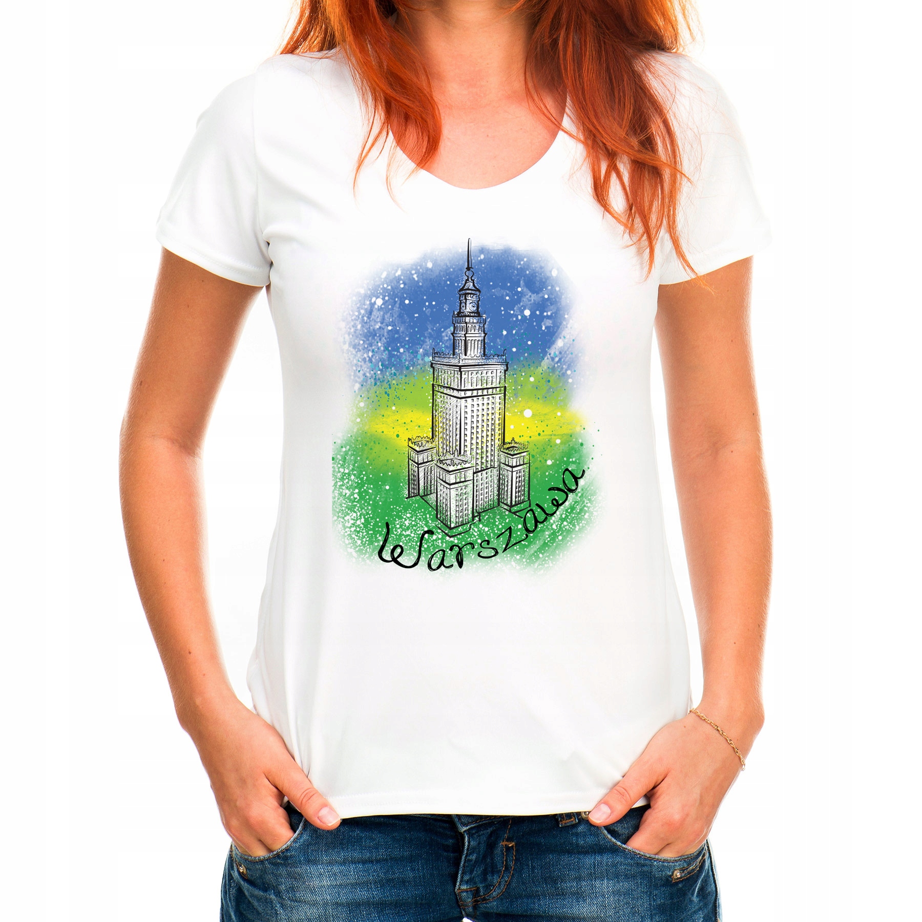 

Koszulka Kolorowy PKiN (L):: XL,: biały
