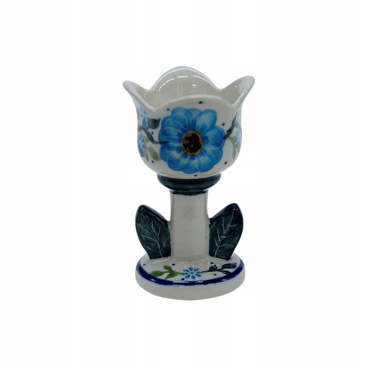 

Ceramiczny świecznik tulipan Bolesławiec