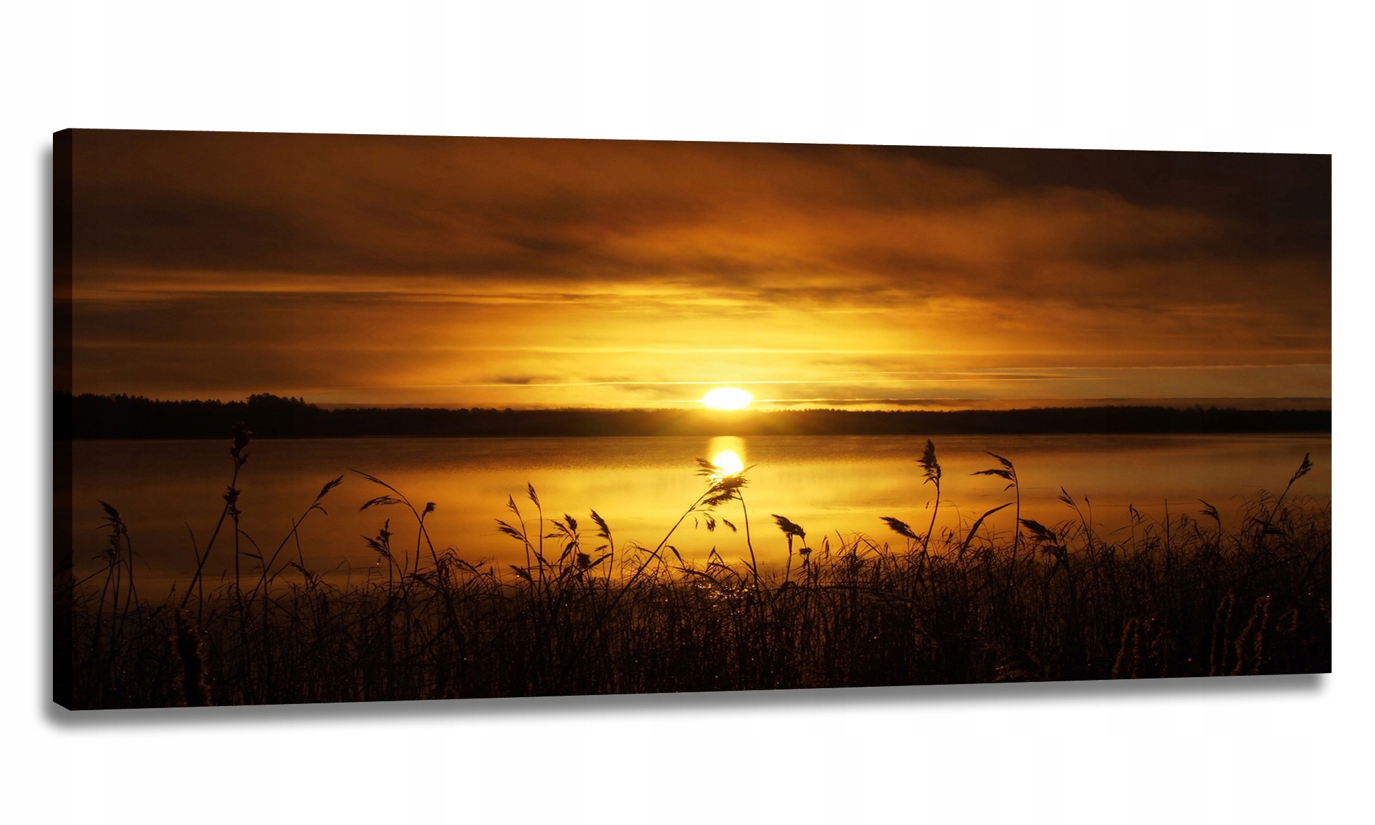 Obraz Led 150x60 Nástěnná Lampa Západ Slunce