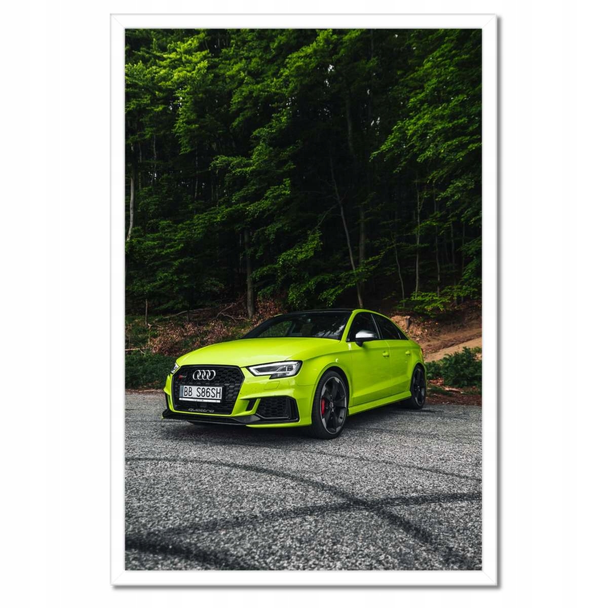 Plakáty v rámu 40x60 Limetkové Audi Auto