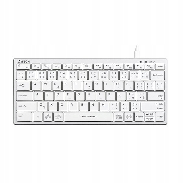 A4Tech FX51, Cz klávesnice, bez numerického bloku, nízký profil, typ př