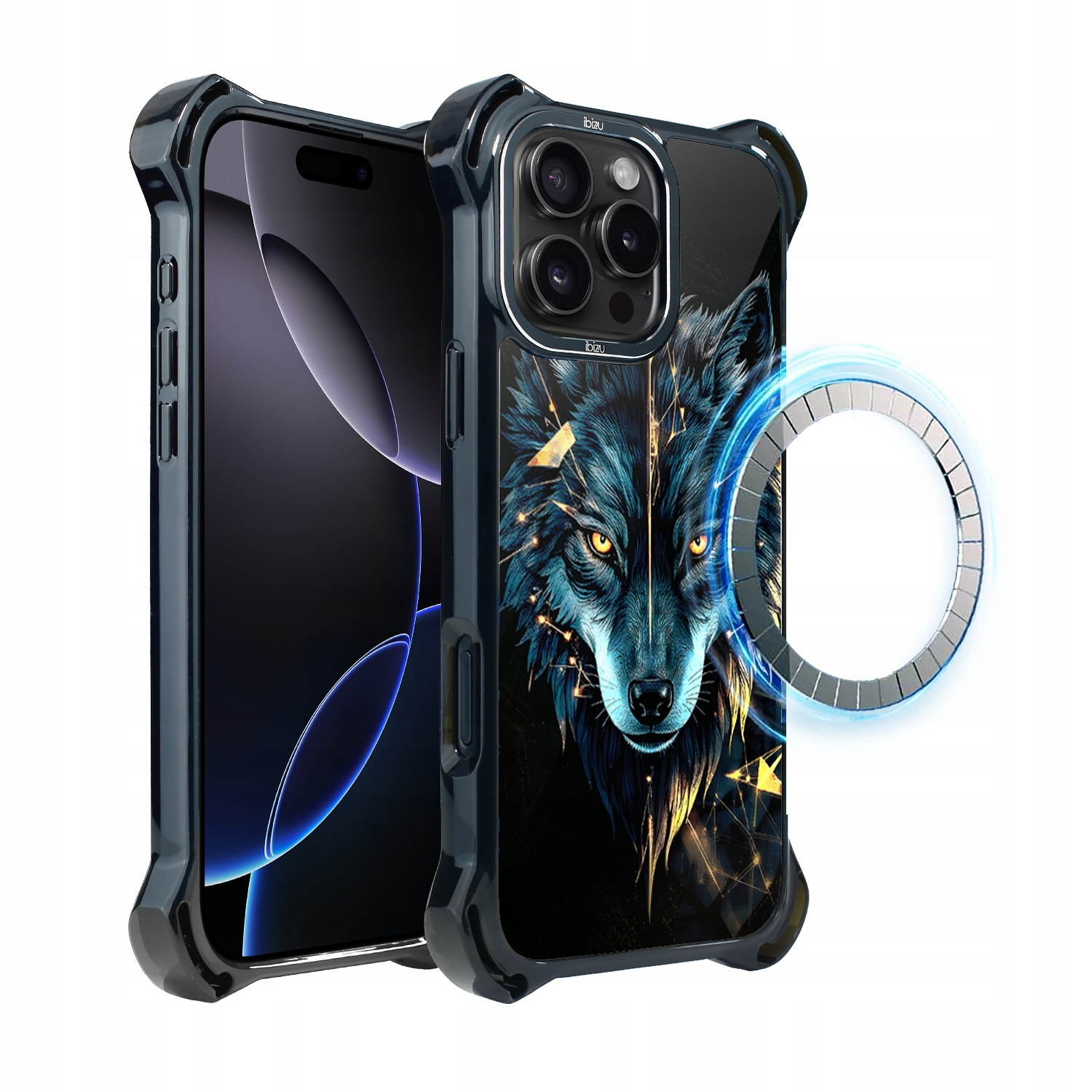 Pouzdro pro iPhone 16 Pro Ibizu DropGuard Ultra s MagSafe, Vlk síly