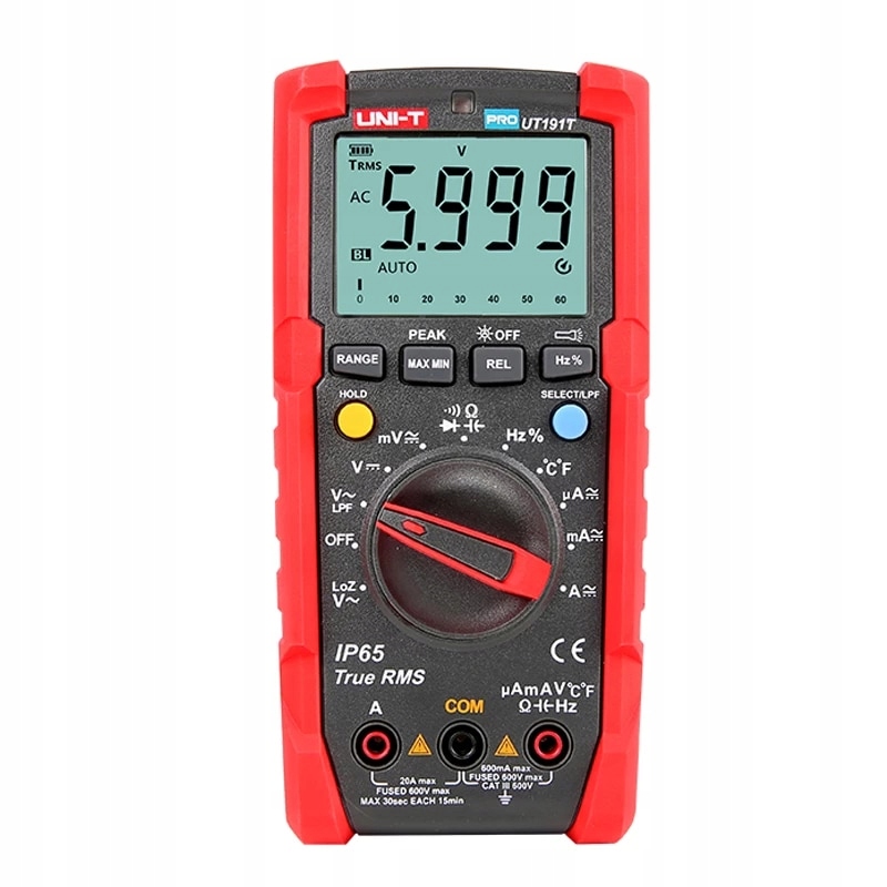 Merač multimetra napäťového prúdu Ac/dc UT191T Pro