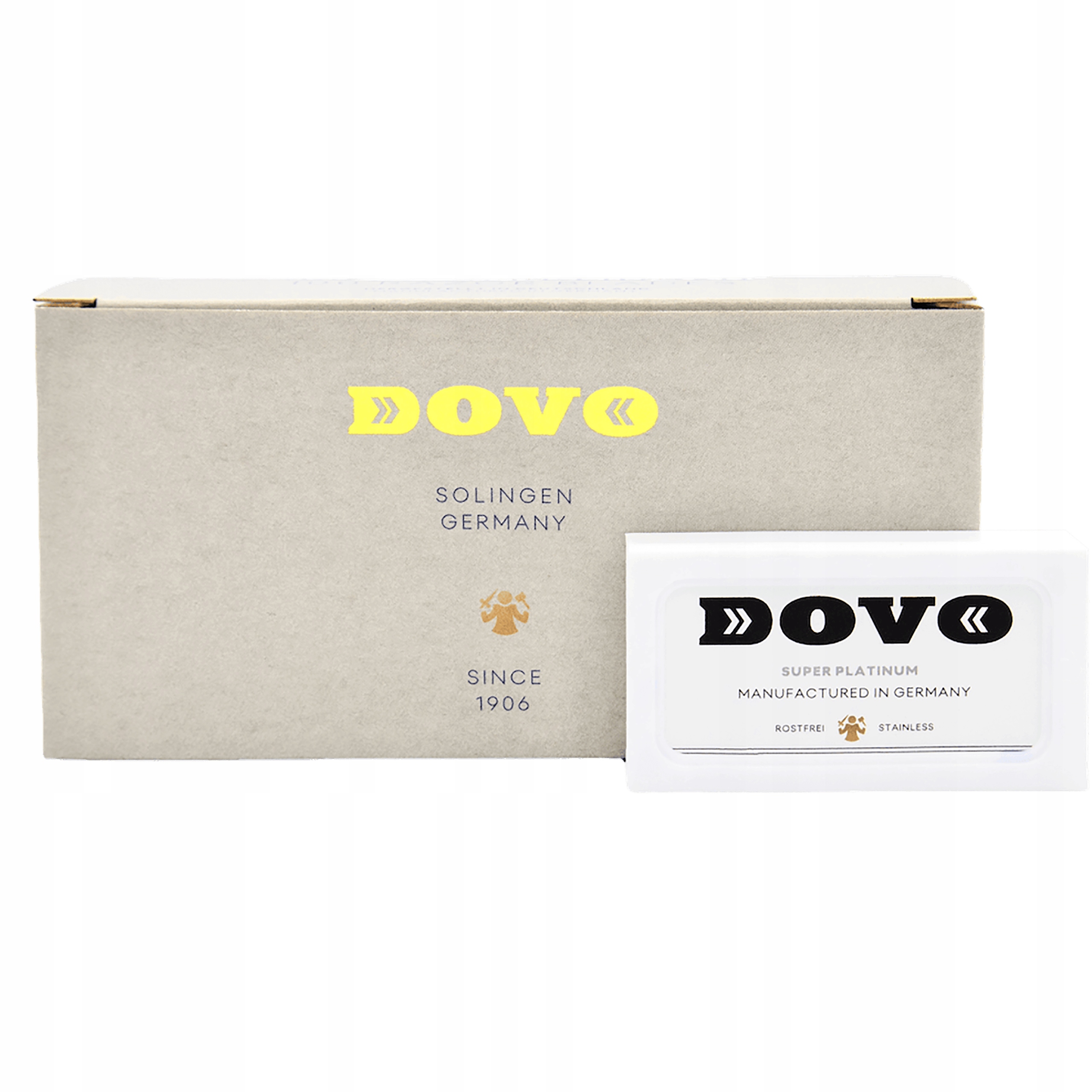 Dovo Solingen žiletky na holení z nerezové oceli, sada 100 ks