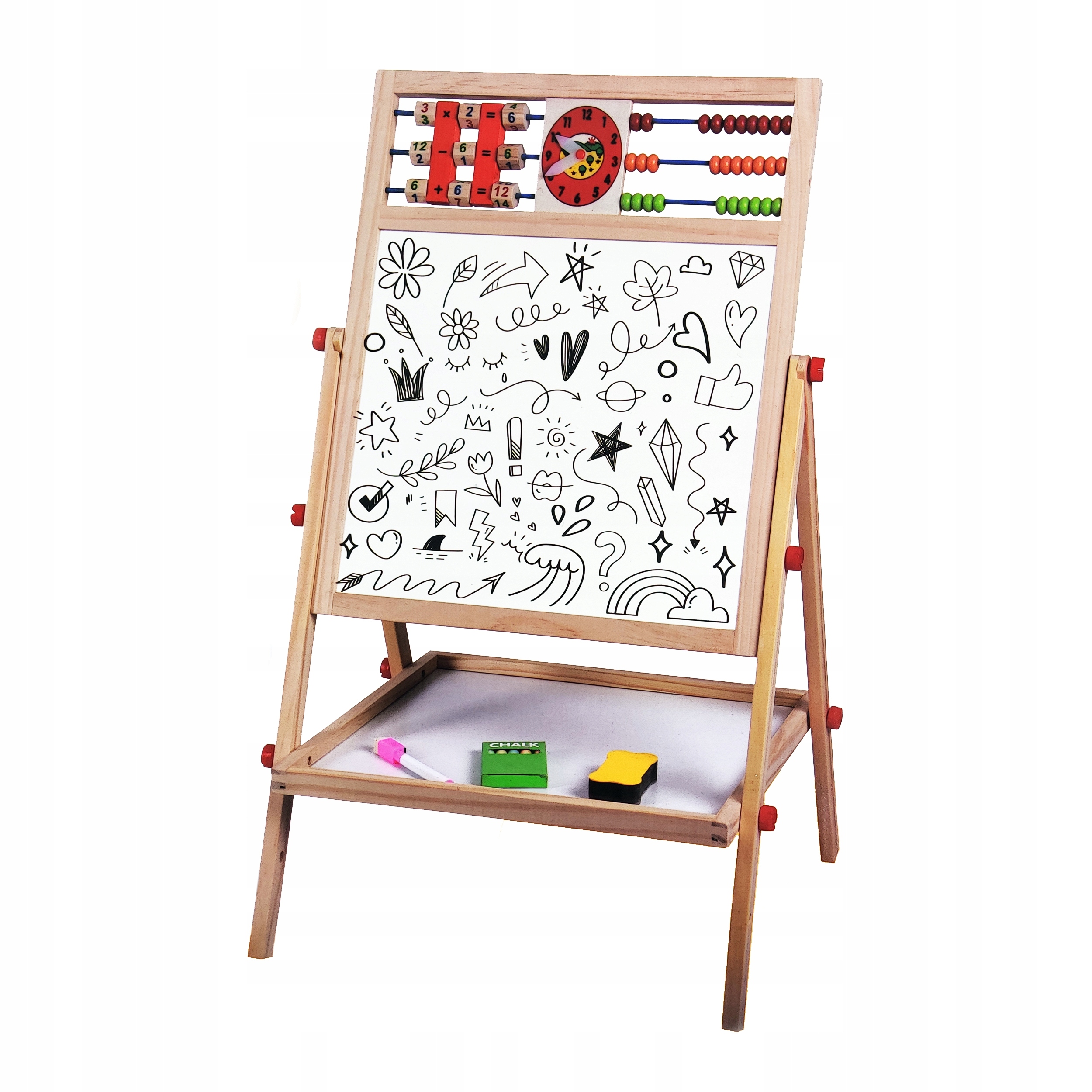 TABLICA 6w1 DREWNIANA WIELOFUNKCYJNA STOJĄCA Kod producenta NO-1004033