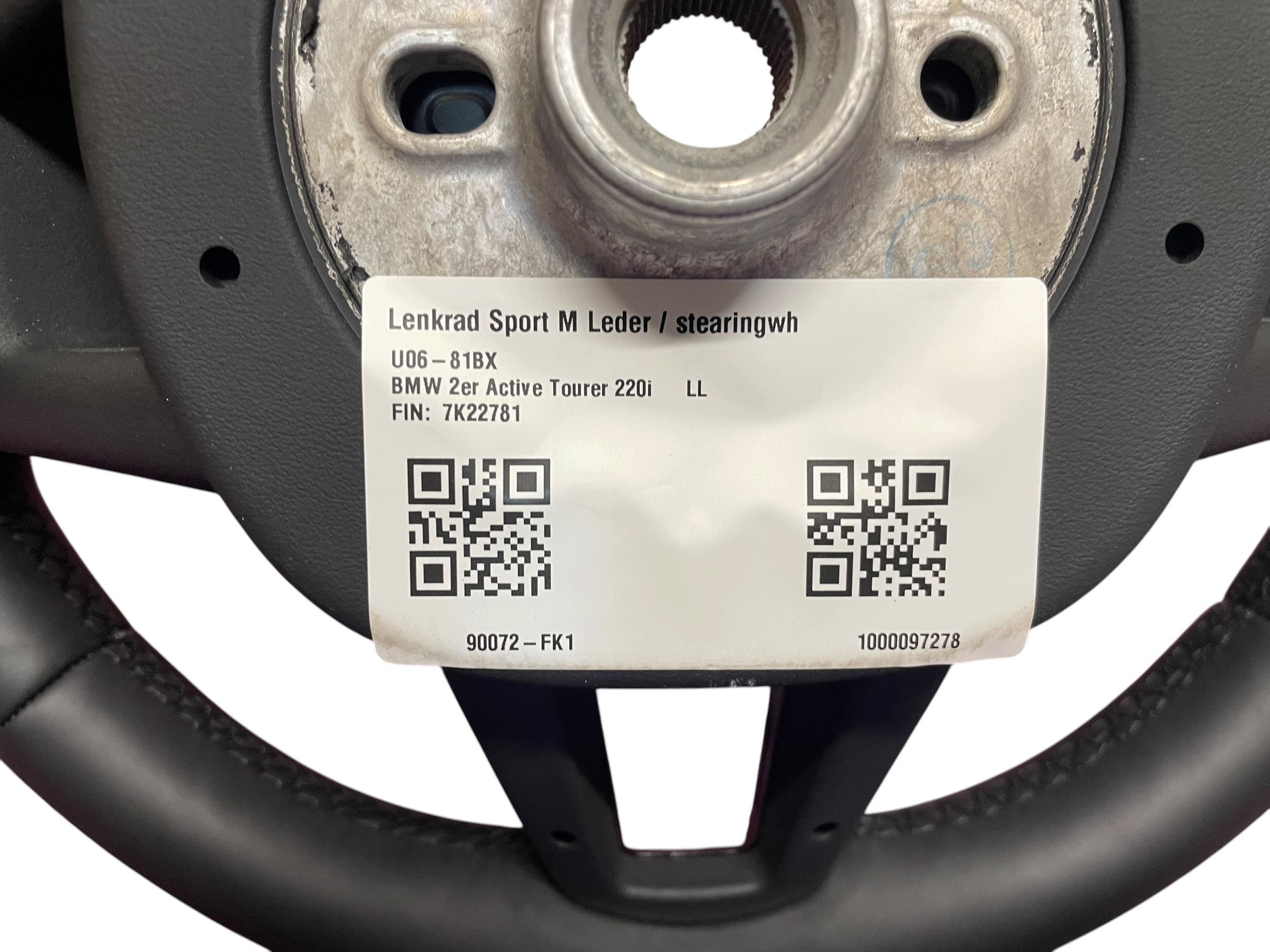 steering wheel, m-packet with shifting BMW 2 U06 X1 U11 X2 U10 original