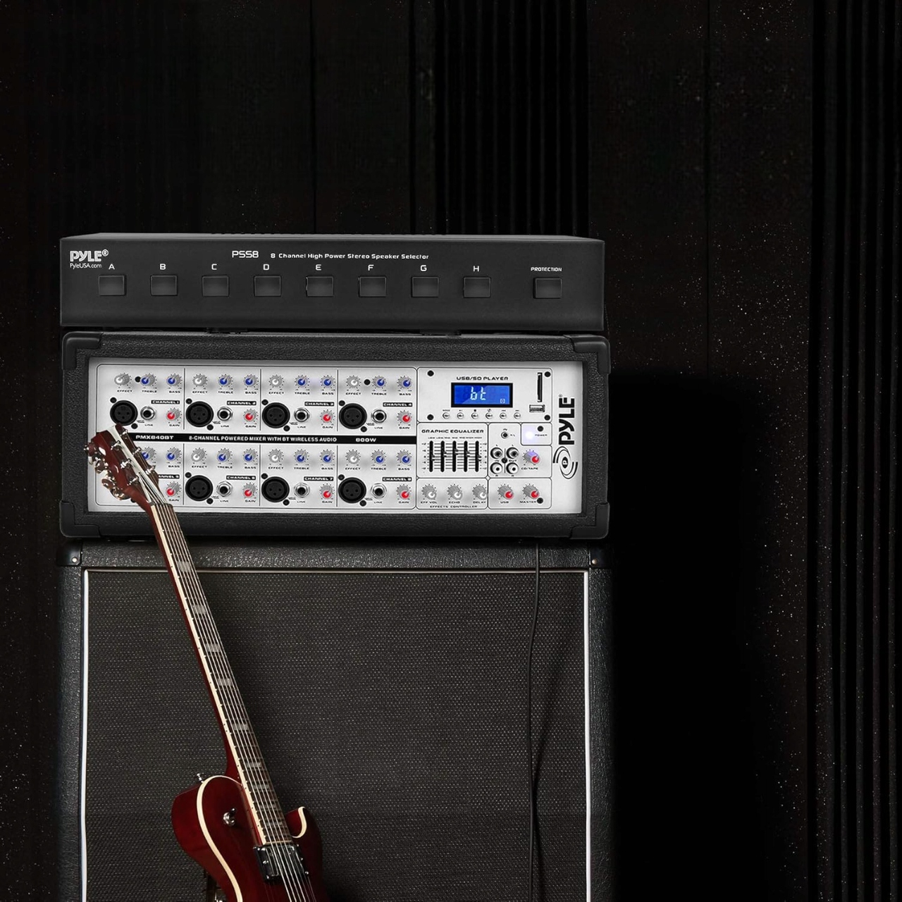 8 KANAŁOWY SELEKTOR ROZDZIELACZ DO WZMACNIACZA STEREO PYLE PSS8 Model PSS8