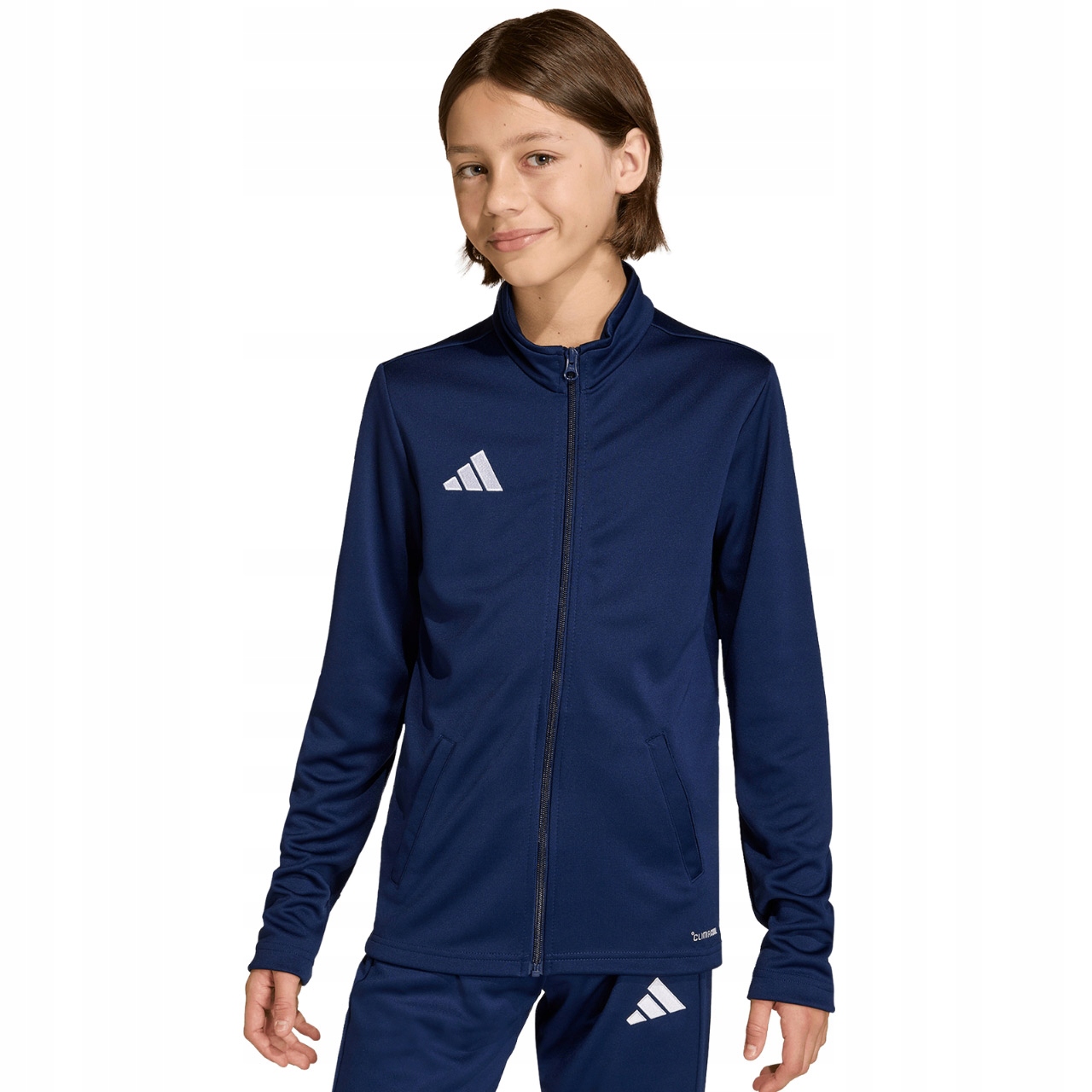 Dětská mikina adidas Entrada 26 Track tmavě modrá JZ6611 Velikost 152 cm