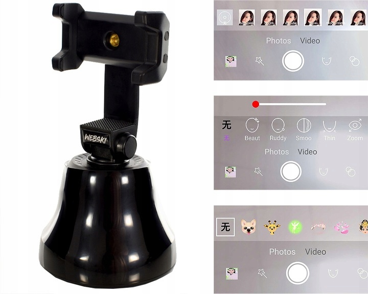 UCHWYT DO ŚLEDZENIA OBIEKTÓW SELFIE STICK 360 Długość maksymalna 19 cm