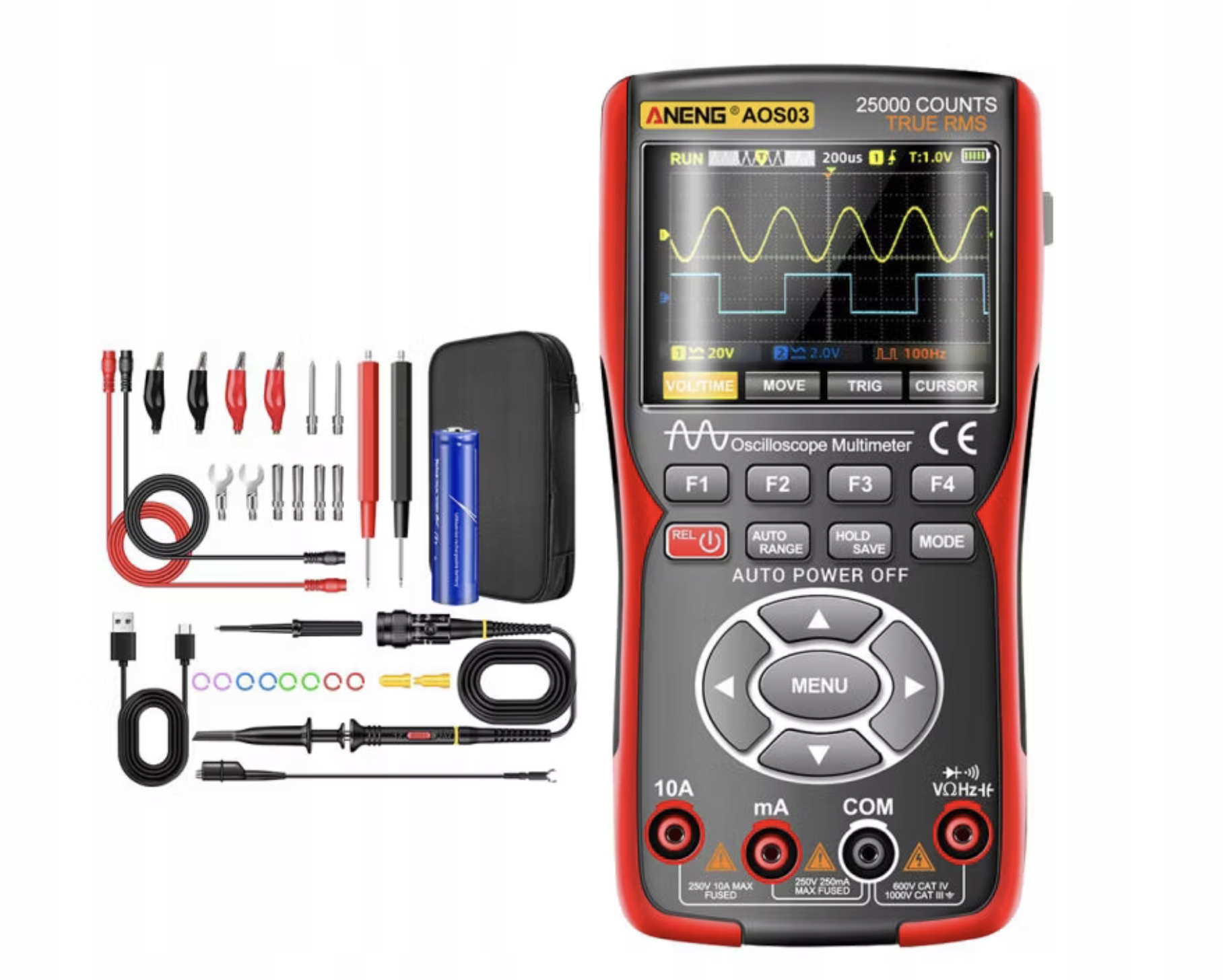 Digitální multimetr Aneng AOS03 Ver. Pro 2025! 3v1 Zoyi ZT-703S