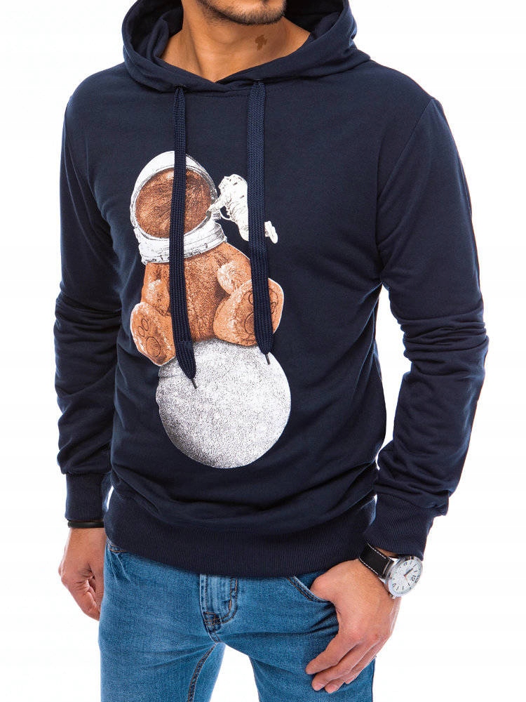 

Bluza Męska Z Kapturem Nadruk roz. XL